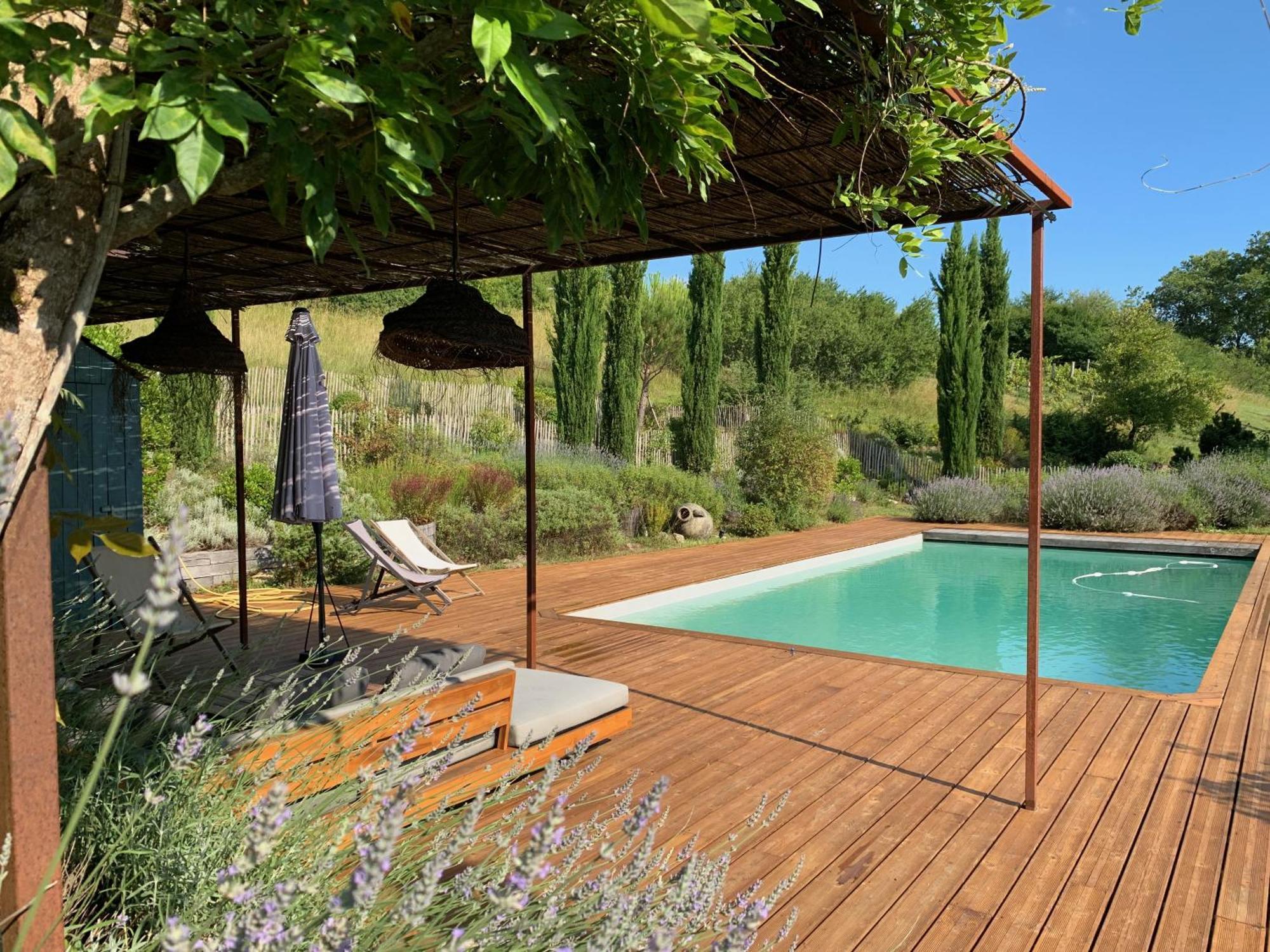 Le Sechoir De Valadon Villa Aillas Bagian luar foto